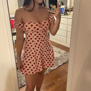 🎉B2GO- f21 Floral Off-Shoulder Dress